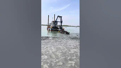 YSCSD350 capacidad sólida 360 cbm por hora excavadora de succión de cortador hidráulico en funcionamiento