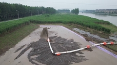 Extremos de descarga de arena y barro o lugares de descarga para el trabajo de dragas de succión de cortadores